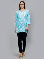 Load image into Gallery viewer, Seva Chikan Hand Embroidered Cotton Lucknowi Chikankari Top