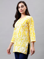 Load image into Gallery viewer, Seva Chikan Hand Embroidered Cotton Lucknowi Chikankari Top