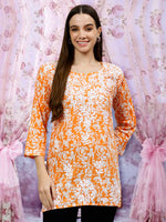 Load image into Gallery viewer, Seva Chikan Hand Embroidered Cotton Lucknowi Chikankari Top