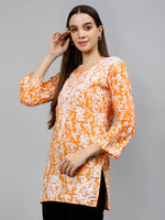 Load image into Gallery viewer, Seva Chikan Hand Embroidered Cotton Lucknowi Chikankari Top