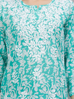 Load image into Gallery viewer, Seva Chikan Hand Embroidered Cotton Lucknowi Chikankari Top