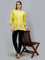 Load image into Gallery viewer, Seva Chikan Hand Embroidered Terivoil Cotton Lucknowi Chikankari Top