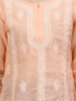 Load image into Gallery viewer, Seva Chikan Hand Embroidered Terivoil Cotton Lucknowi Chikankari Top