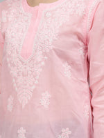 Load image into Gallery viewer, Seva Chikan Hand Embroidered Terivoil Cotton Lucknowi Chikankari Top