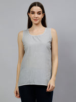 Load image into Gallery viewer, Seva Chikan Hand Embroidered Georgette Lucknowi Chikankari Top With Slip