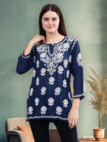 Load image into Gallery viewer, Seva Chikan Hand Embroidered Modal Lucknowi Chikankari Top