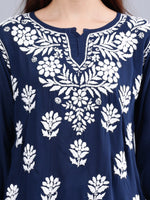 Load image into Gallery viewer, Seva Chikan Hand Embroidered Modal Lucknowi Chikankari Top