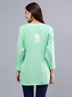 Load image into Gallery viewer, Seva Chikan Hand Embroidered Modal Lucknowi Chikankari Top