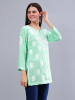 Load image into Gallery viewer, Seva Chikan Hand Embroidered Modal Lucknowi Chikankari Top