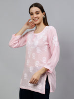 Load image into Gallery viewer, Seva Chikan Hand Embroidered Modal Lucknowi Chikankari Top