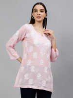 Load image into Gallery viewer, Seva Chikan Hand Embroidered Modal Lucknowi Chikankari Top