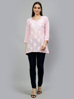 Load image into Gallery viewer, Seva Chikan Hand Embroidered Modal Lucknowi Chikankari Top