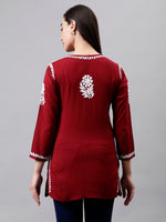 Load image into Gallery viewer, Seva Chikan Hand Embroidered Modal Lucknowi Chikankari Top