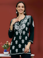 Load image into Gallery viewer, Seva Chikan Hand Embroidered Modal Lucknowi Chikankari Top