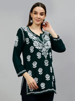 Load image into Gallery viewer, Seva Chikan Hand Embroidered Modal Lucknowi Chikankari Top
