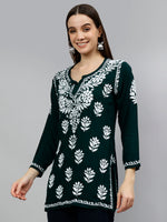 Load image into Gallery viewer, Seva Chikan Hand Embroidered Modal Lucknowi Chikankari Top