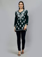 Load image into Gallery viewer, Seva Chikan Hand Embroidered Modal Lucknowi Chikankari Top