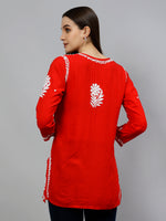 Load image into Gallery viewer, Seva Chikan Hand Embroidered Modal Lucknowi Chikankari Top