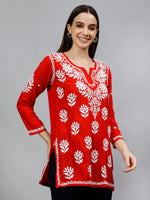 Load image into Gallery viewer, Seva Chikan Hand Embroidered Modal Lucknowi Chikankari Top