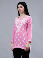 Load image into Gallery viewer, Seva Chikan Hand Embroidered Rayon Lucknowi Chikankari Top