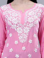 Load image into Gallery viewer, Seva Chikan Hand Embroidered Rayon Lucknowi Chikankari Top
