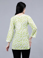 Load image into Gallery viewer, Seva Chikan Hand Embroidered Mal Mal Lucknowi Chikankari Top