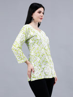 Load image into Gallery viewer, Seva Chikan Hand Embroidered Mal Mal Lucknowi Chikankari Top