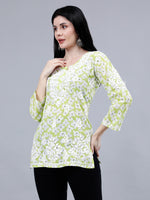 Load image into Gallery viewer, Seva Chikan Hand Embroidered Mal Mal Lucknowi Chikankari Top