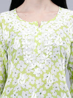 Load image into Gallery viewer, Seva Chikan Hand Embroidered Mal Mal Lucknowi Chikankari Top