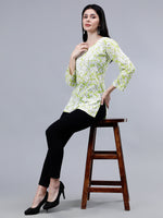 Load image into Gallery viewer, Seva Chikan Hand Embroidered Mal Mal Lucknowi Chikankari Top