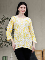 Load image into Gallery viewer, Seva Chikan Hand Embroidered Mal Mal Lucknowi Chikankari Top