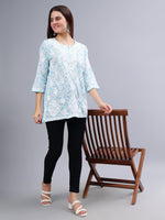 Load image into Gallery viewer, Seva Chikan Hand Embroidered Mal Mal Lucknowi Chikankari Top