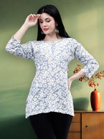 Load image into Gallery viewer, Seva Chikan Hand Embroidered Mal Mal Lucknowi Chikankari Top
