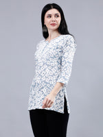 Load image into Gallery viewer, Seva Chikan Hand Embroidered Mal Mal Lucknowi Chikankari Top