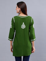 Load image into Gallery viewer, Seva Chikan Hand Embroidered Rayon Lucknowi Chikankari Top