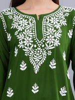 Load image into Gallery viewer, Seva Chikan Hand Embroidered Rayon Lucknowi Chikankari Top