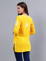 Load image into Gallery viewer, Seva Chikan Hand Embroidered Rayon Lucknowi Chikankari Top