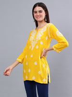 Load image into Gallery viewer, Seva Chikan Hand Embroidered Rayon Lucknowi Chikankari Top