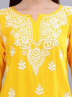 Load image into Gallery viewer, Seva Chikan Hand Embroidered Rayon Lucknowi Chikankari Top