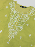 Load image into Gallery viewer, Seva Chikan Hand Embroidered Georgette Lucknowi Chikankari Top