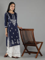 Load image into Gallery viewer, Seva Chikan Hand Embroidered Cotton Chikankari kurta