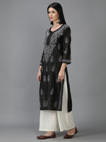 Load image into Gallery viewer, Seva Chikan Hand Embroidered Chanderi Chikankari Kurta