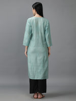 Load image into Gallery viewer, Seva Chikan Hand Embroidered Chanderi Chikankari Kurta