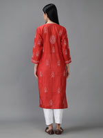 Load image into Gallery viewer, Seva Chikan Hand Embroidered Chanderi Chikankari Kurta