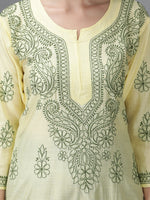 Load image into Gallery viewer, Seva Chikan Hand Embroidered Chanderi Chikankari Kurta
