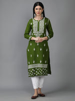 Load image into Gallery viewer, Seva Chikan Hand Embroidered Cotton Chikankari Kurta