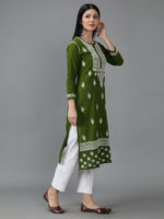 Load image into Gallery viewer, Seva Chikan Hand Embroidered Cotton Chikankari Kurta