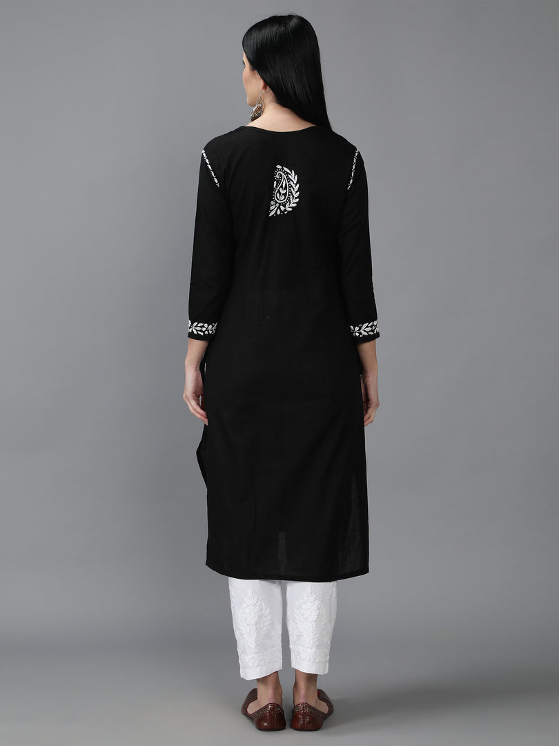 Seva Chikan Hand Embroidered Cotton Chikankari Kurta