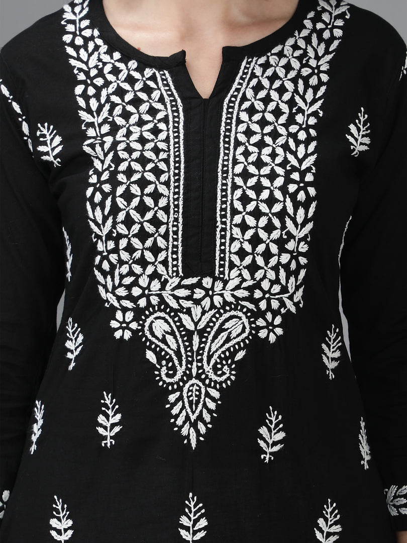 Seva Chikan Hand Embroidered Cotton Chikankari Kurta