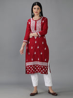Load image into Gallery viewer, Seva Chikan Hand Embroidered Cotton Chikankari Kurta
